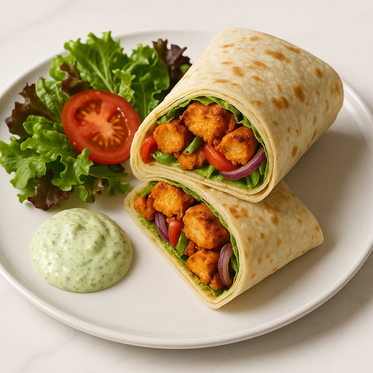 Chicken Tikka Wrap with Dahi Ki Chutney