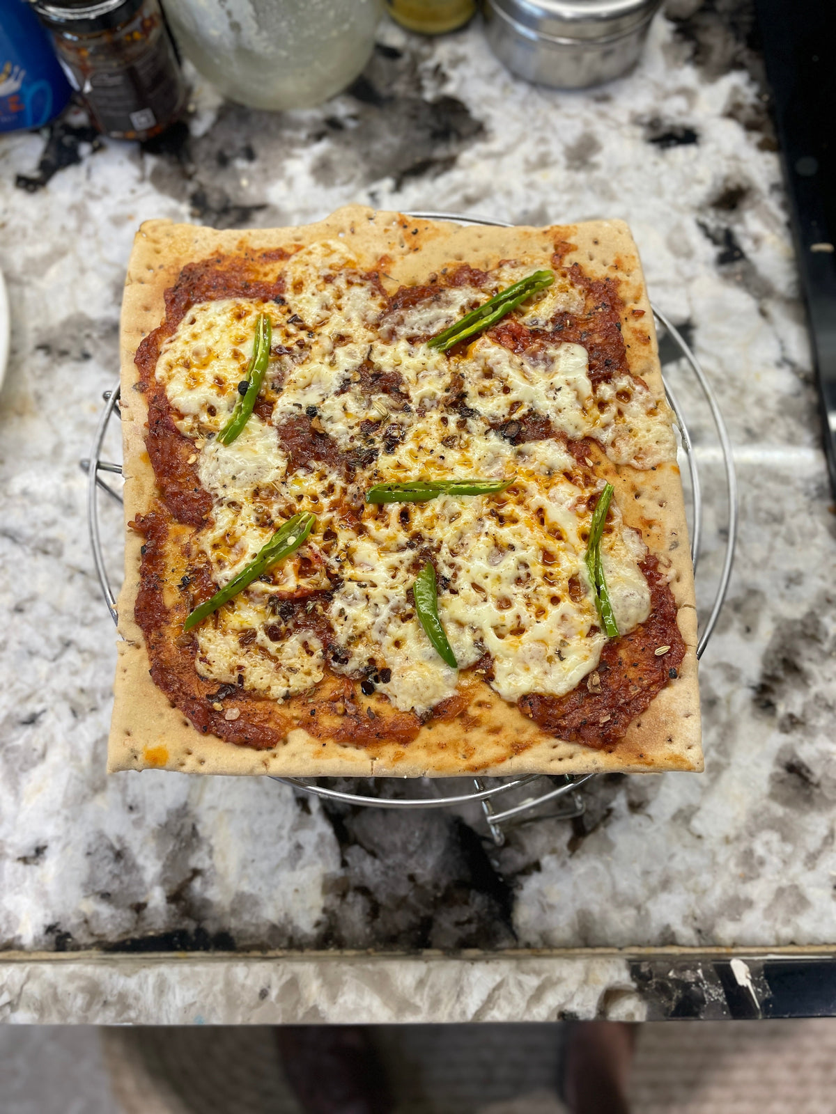 Breakfast Pizza with Garlic Chilli Crunch - Quick & Easy Recipe