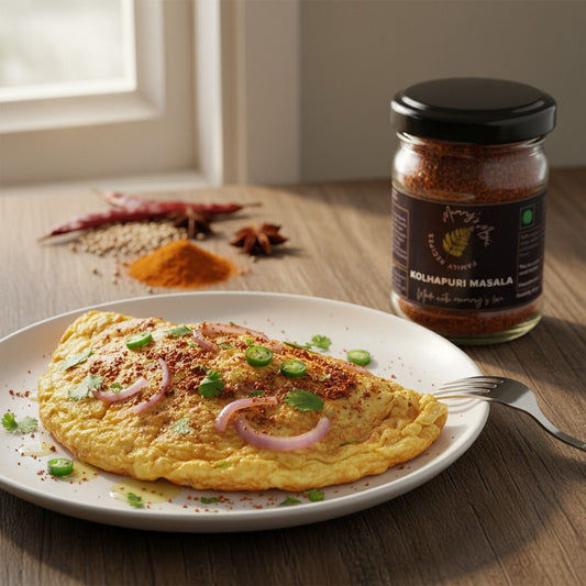 Spicy Morning Magic: Kolhapuri Masala Omelette for the Perfect Breakfast