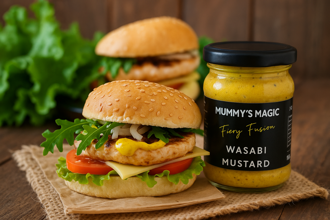 Wasabi Mustard Chicken Burger