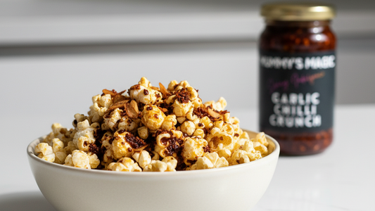 Garlic Chilli Crunch Popcorn - The Addictive 3 Ingredient Snack You'll Make on Repeat