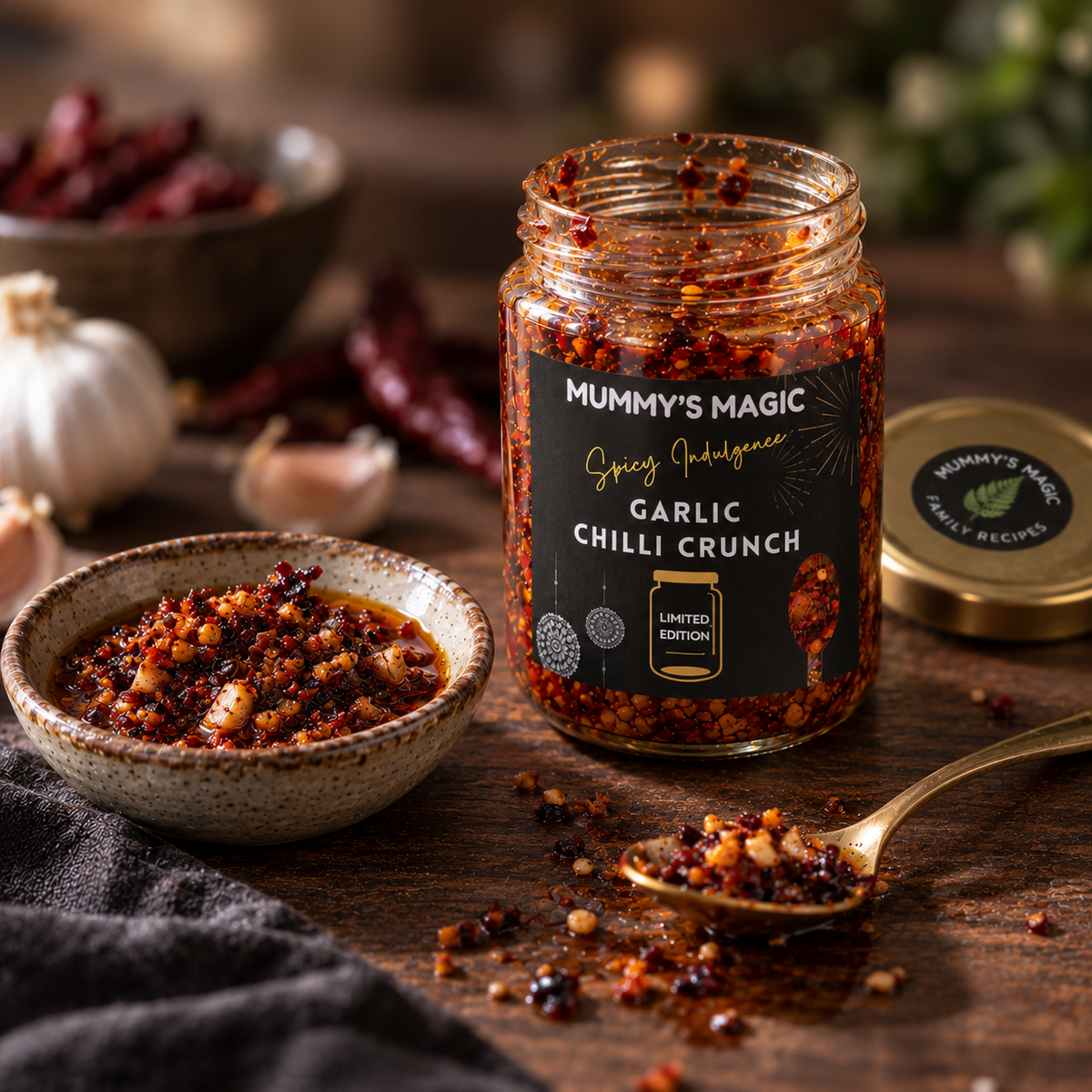 Garlic Chilli Crunch (500 g) | Vegan