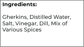 Gherkins (200 g) | Vegan