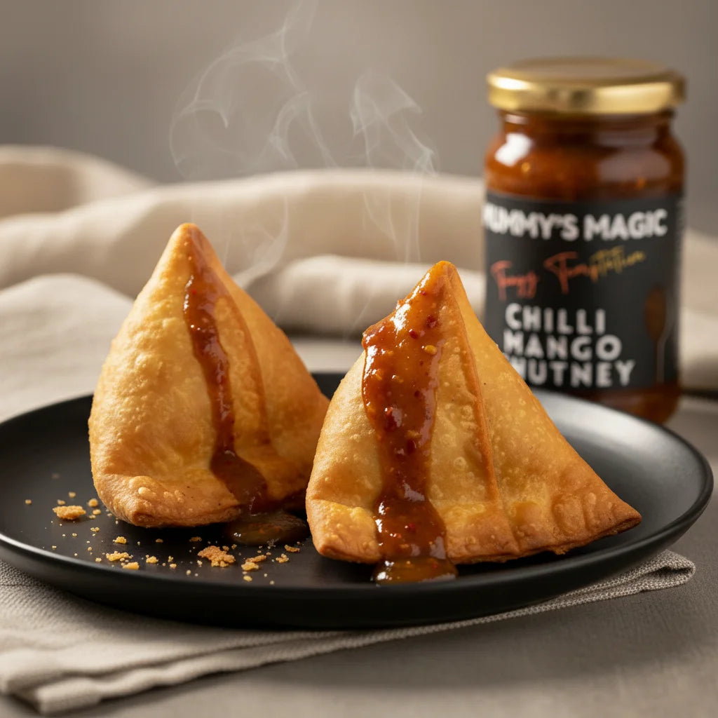 Mummy's Magic Chilli Mango Chutney – Sweet & Spicy Aam Ki Chutney, 200g Jar, Preservative-Free