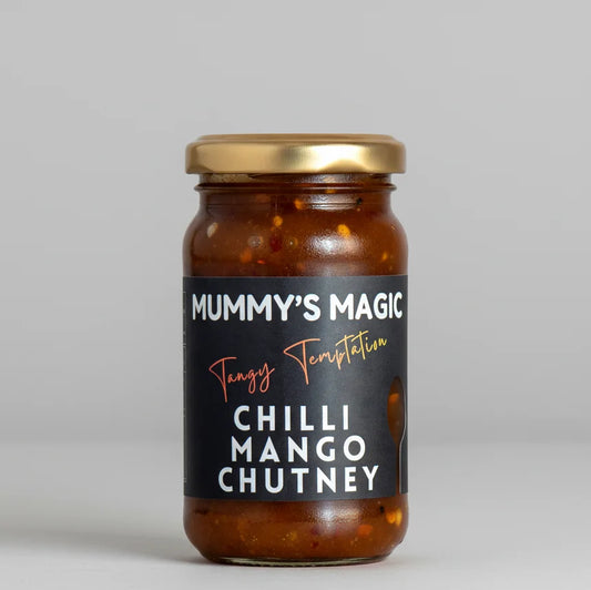 Chilli Mango Chutney by Mummy's Magic – Real Mango Chunks with Sun-Dried Red Chillies, Family Recipe