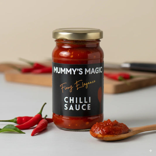 Mummy's Magic Natural Chilli Sauce – South Indian Chillies & Garlic, Low-Calorie Hot Sauce 200g