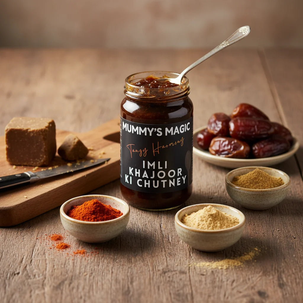 Mummy's Magic Imli Aur Khajoor Ki Chutney – Sweet Tamarind Date Chutney, Vegan, 200g