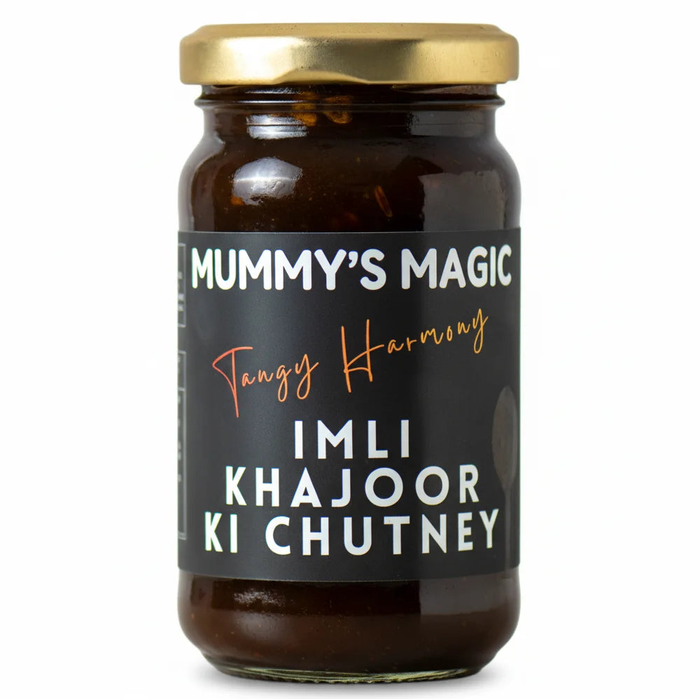 Mummy's Magic Tamarind Date Chutney jar – No Preservatives, Classic Indian Chaat Chutney