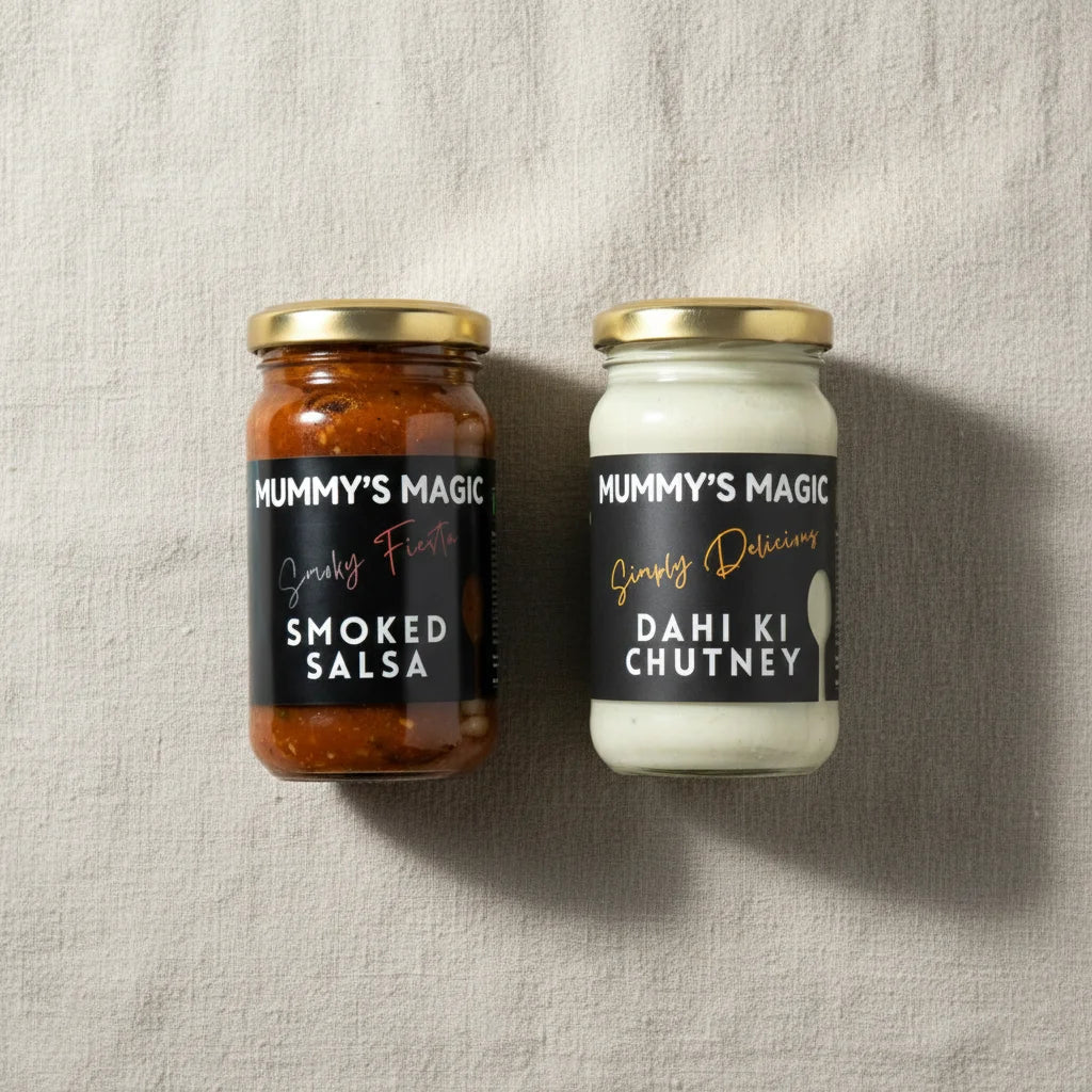 Mummy's Magic The Indian Table – Everyday Indian Condiment Combo, Handcrafted, Natural Ingredients
