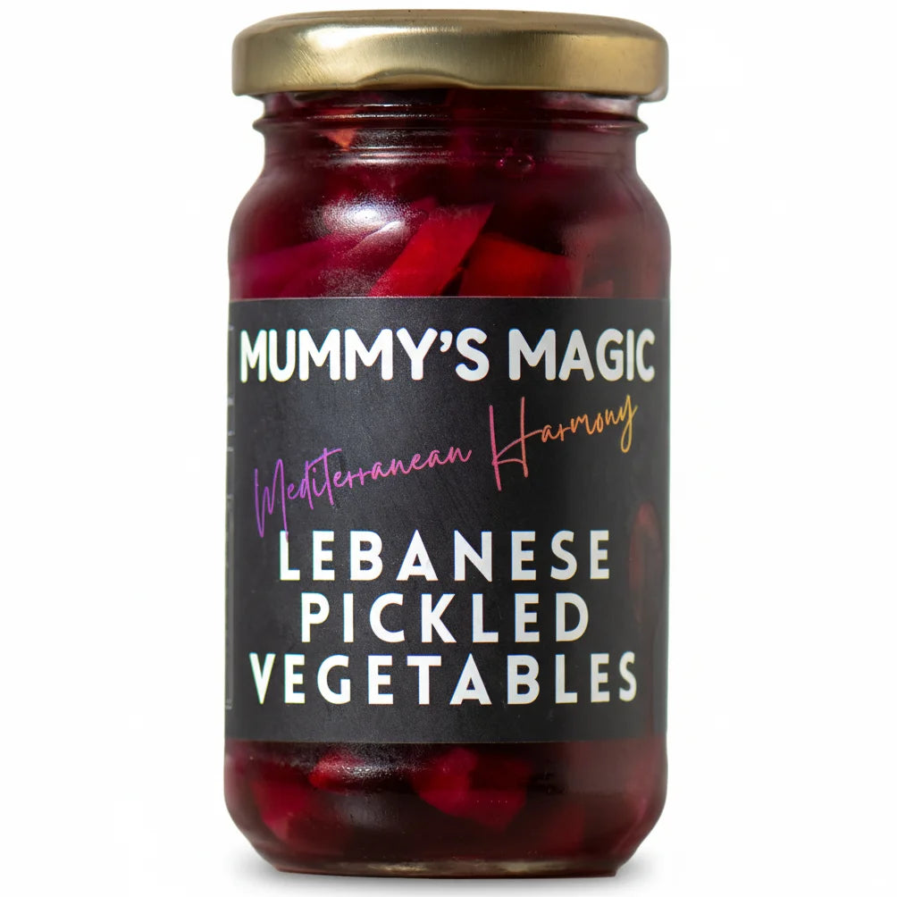 Mummy's Magic Lebanese Pickles jar – Crunchy Tangy Vegetables in Natural Brine, Probiotic, Vegan