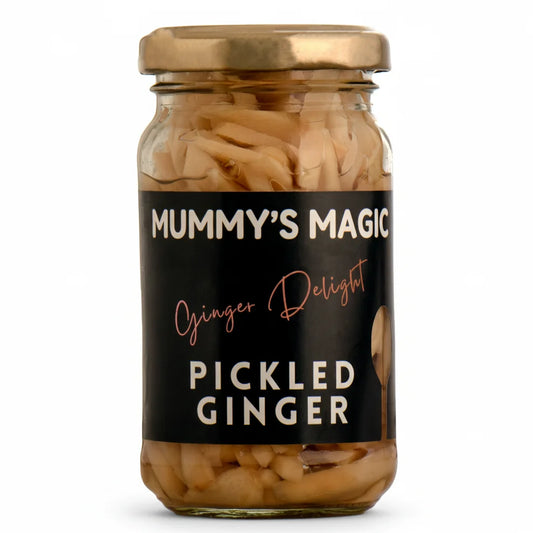 Mummy's Magic Pickled Ginger jar – Clean-Label Ginger Pickle for Sushi and Asian Dishes India
