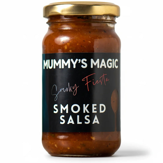 Mummy's Magic Smoked Salsa jar – Charred Tomatoes, Garlic & Onion, Handcrafted Vegan Salsa India