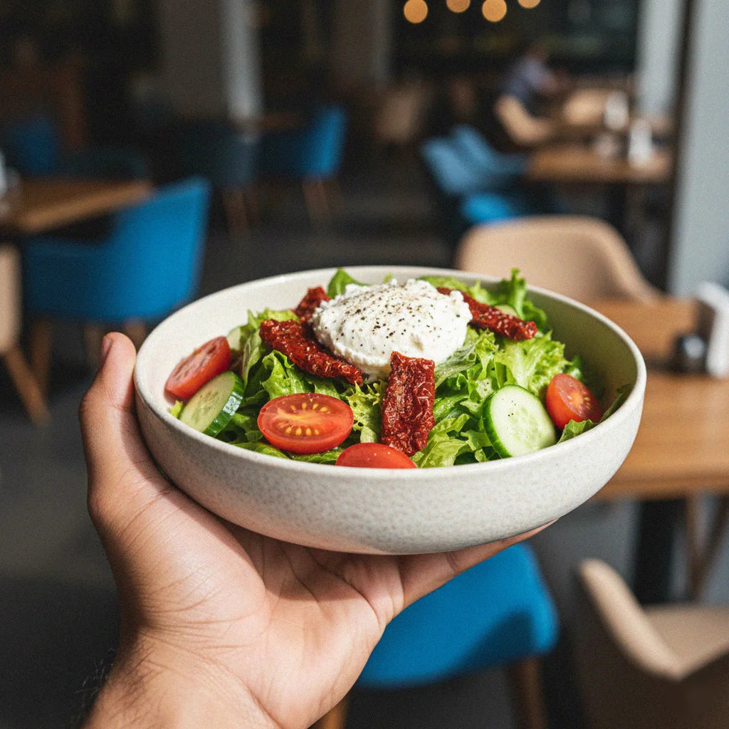Mummy's Magic Sundried Tomatoes - salad with sundried tomatoes and dahi ki chutney