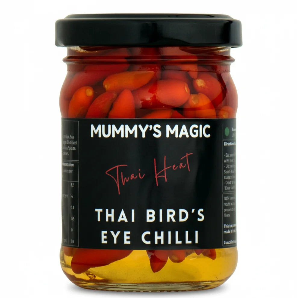 Mummy's Magic Thai Bird's Eye Chilli jar – Authentic Thai Spice, Preservative-Free, No Additives India