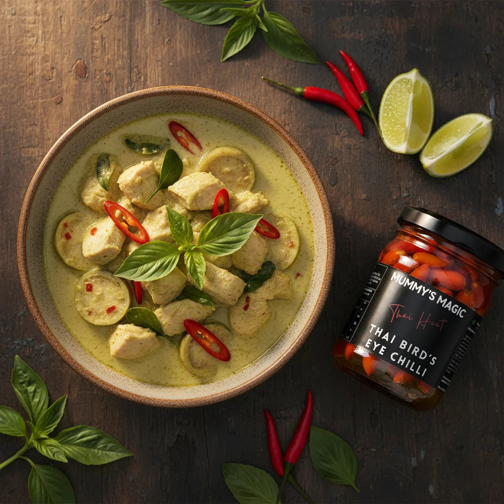Mummy's Magic Pickled Thai Bird's Eye Chillies with stir-fry and noodles – Real Heat, Clean Ingredients