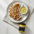 Mummy's Magic Wasabi Mustard jar – Bhut Jolokia Supercharged, No Tartrazine, Vegan, Keto-Friendly